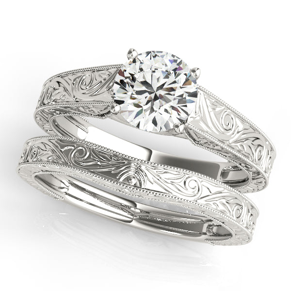 Round Trellis Diamond Engagement Ring · 1.00 ct tw