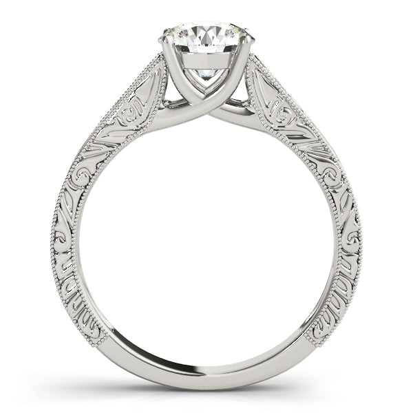 Round Trellis Diamond Engagement Ring · 0.50 ct tw