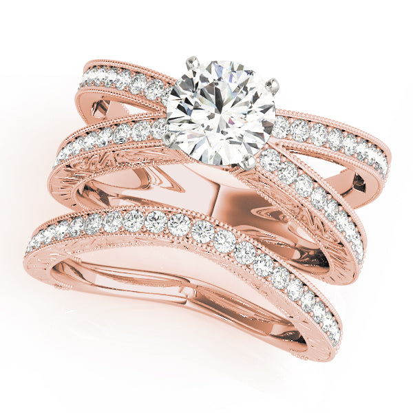 Multi-Row Diamond Engagement Ring · 0.30 ct tw