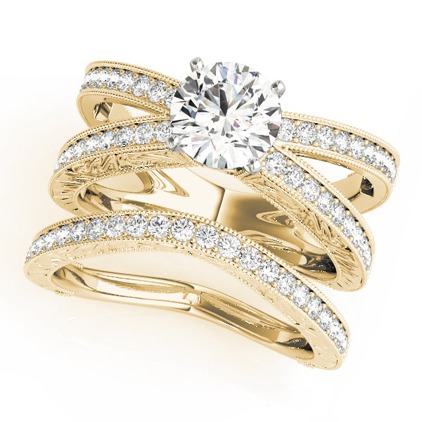 Multi-Row Diamond Engagement Ring · 0.30 ct tw