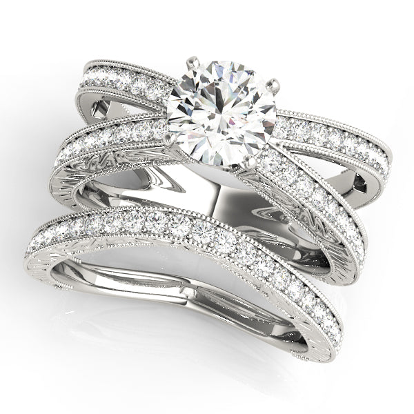 Multi-Row Diamond Engagement Ring · 0.30 ct tw