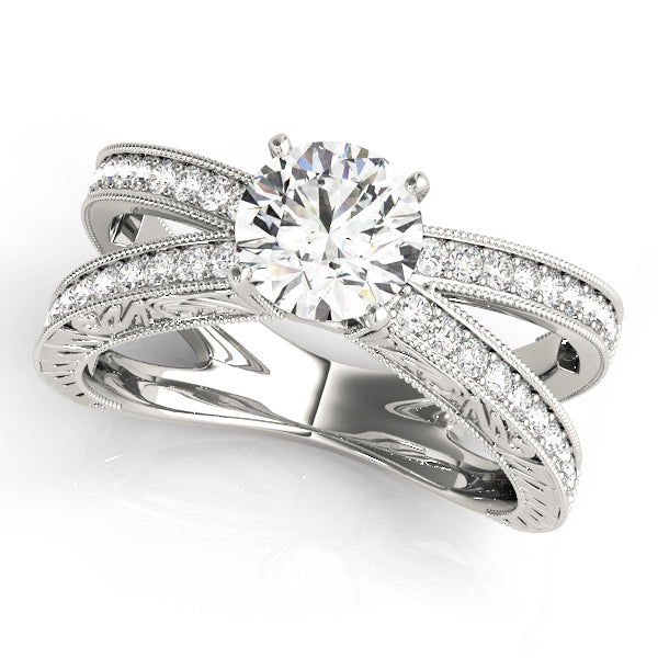 Multi-Row Diamond Engagement Ring · 0.30 ct tw