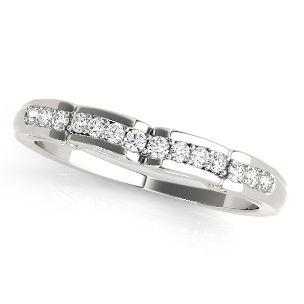 Curved Diamond Wedding Band · 0.13 ct tw