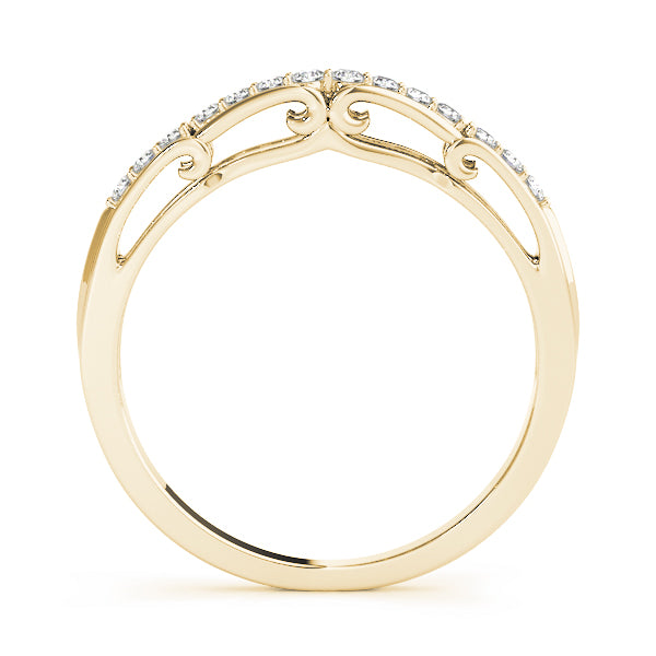 Curved Diamond Wedding Band · 0.13 ct tw