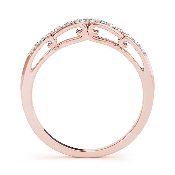 Curved Diamond Wedding Band · 0.13 ct tw