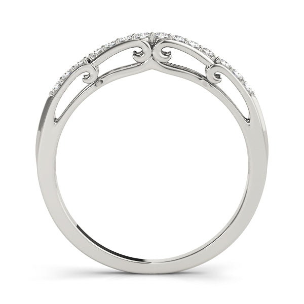 Curved Diamond Wedding Band · 0.13 ct tw