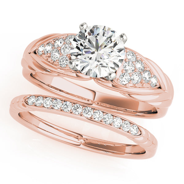 Cluster Sides Diamond Engagement Ring · 0.23 ct tw