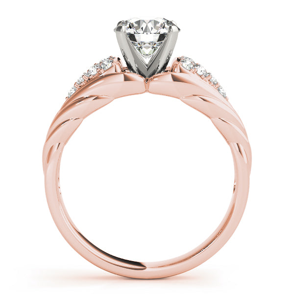 Cluster Sides Diamond Engagement Ring · 0.23 ct tw