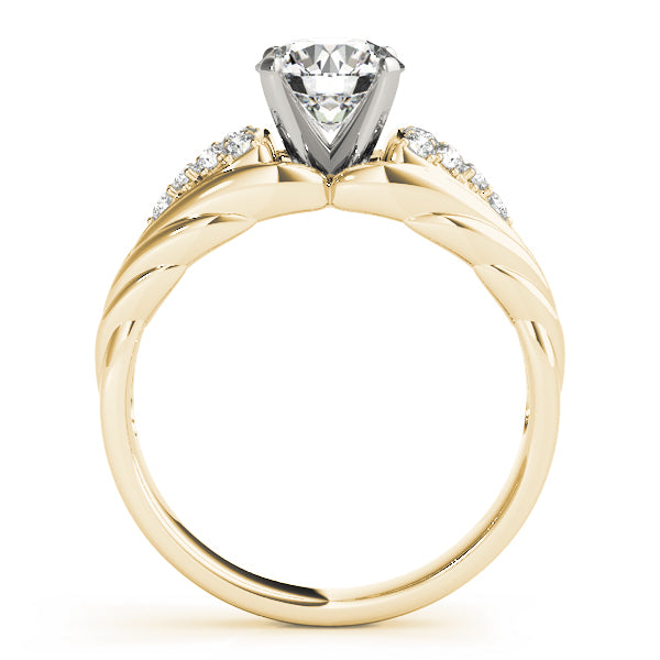 Cluster Sides Diamond Engagement Ring · 0.23 ct tw