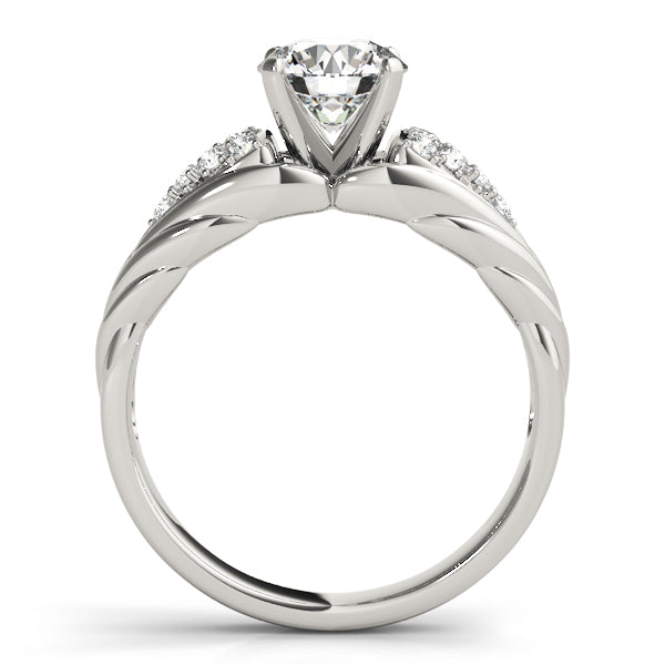 Cluster Sides Diamond Engagement Ring · 0.23 ct tw