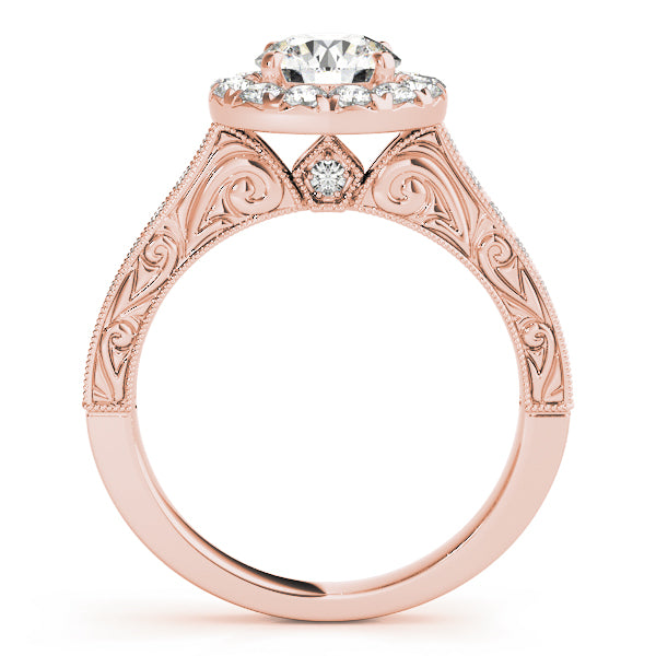 Round Halo Diamond Engagement Ring · 1.58 ct tw