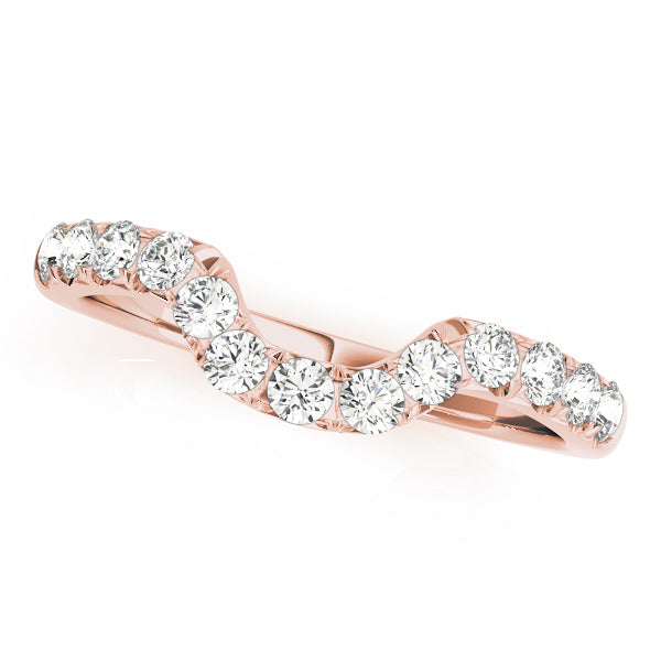 Curved Diamond Wedding Band · 0.39 ct tw