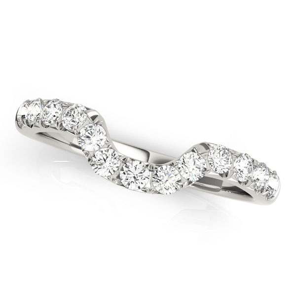 Curved Diamond Wedding Band · 0.39 ct tw