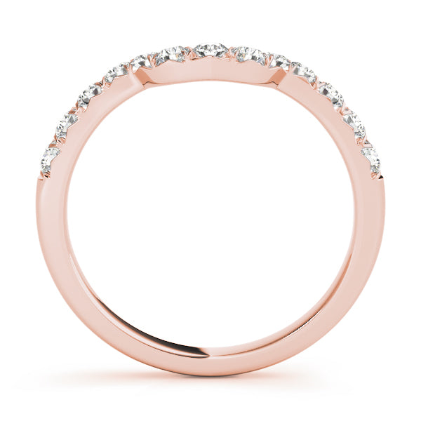 Curved Diamond Wedding Band · 0.39 ct tw