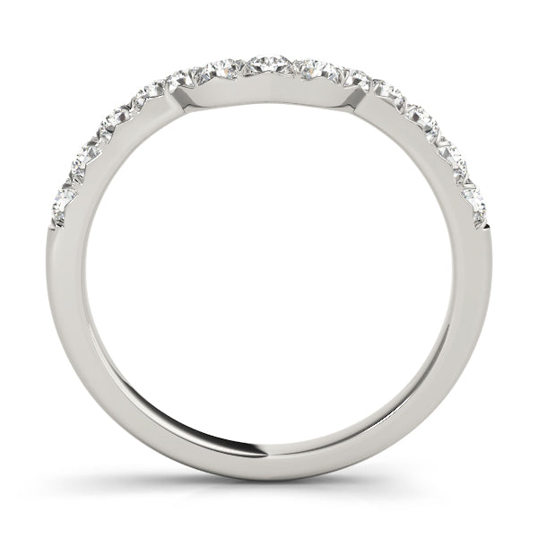 Curved Diamond Wedding Band · 0.39 ct tw