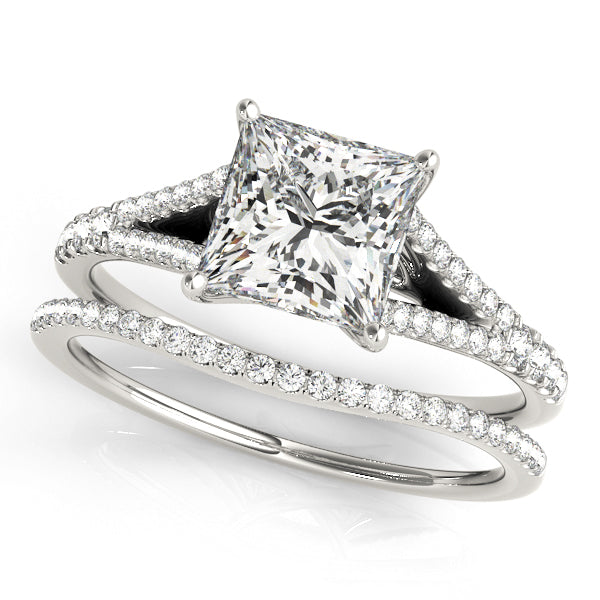 Square Multi-Row Diamond Engagement Ring · 1.98 ct tw