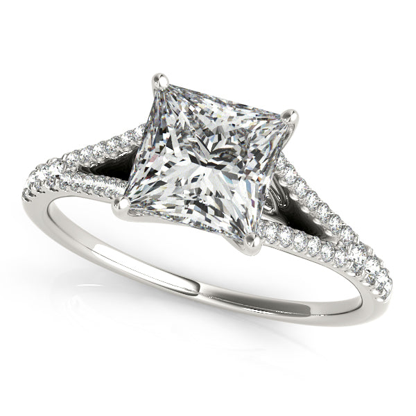 Square Multi-Row Diamond Engagement Ring · 1.68 ct tw