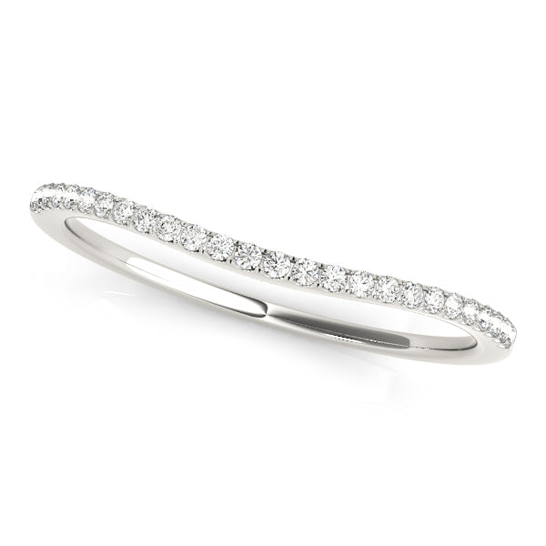 Curved Diamond Wedding Band · 0.10 ct tw