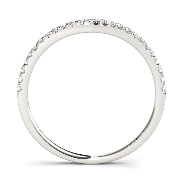 Curved Diamond Wedding Band · 0.10 ct tw