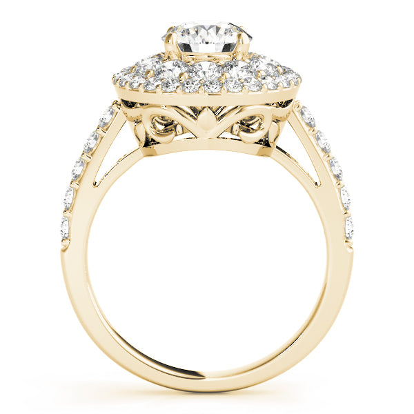 Round Halo Diamond Engagement Ring · 1.33 ct tw