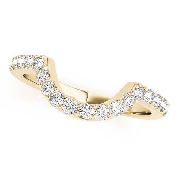 Curved Diamond Wedding Band · 0.36 ct tw