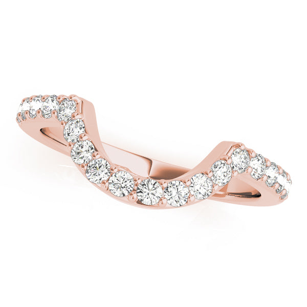 Curved Diamond Wedding Band · 0.36 ct tw