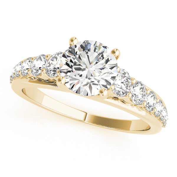 Round Trellis Diamond Engagement Ring · 1.58 ct tw