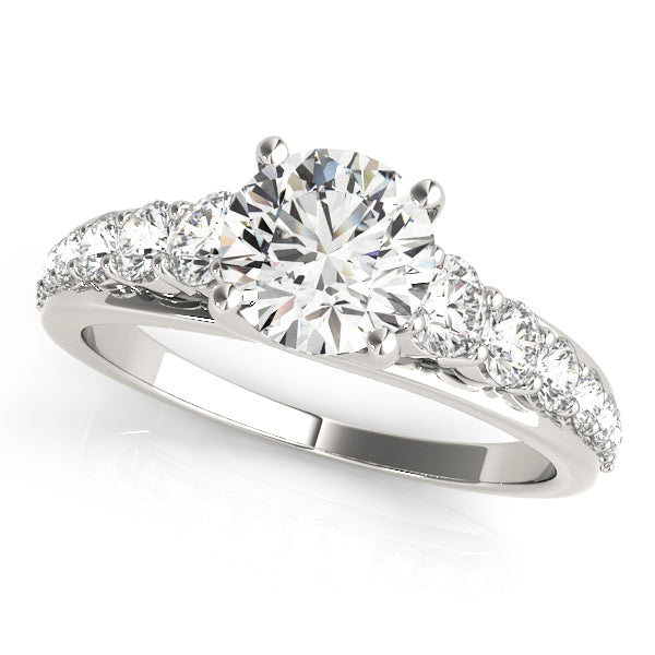 Round Trellis Diamond Engagement Ring · 1.58 ct tw