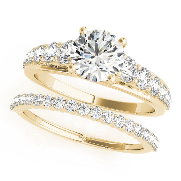 Round Trellis Diamond Engagement Ring · 1.58 ct tw