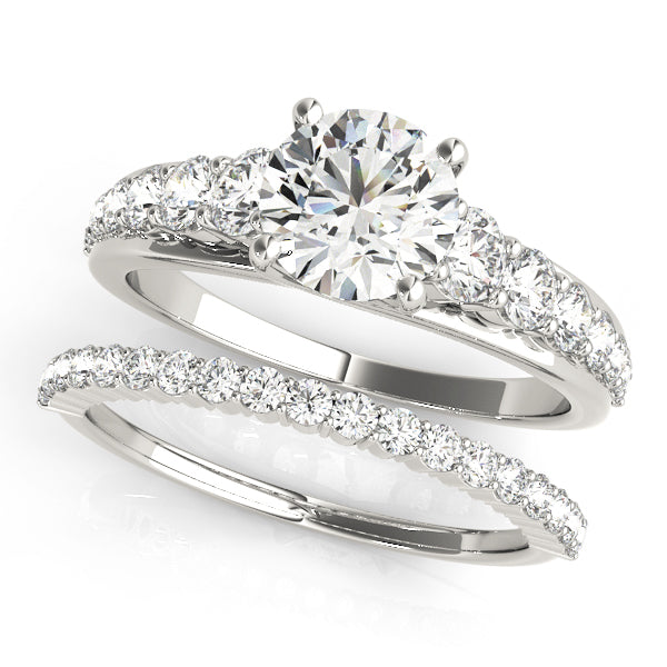 Round Trellis Diamond Engagement Ring · 1.58 ct tw
