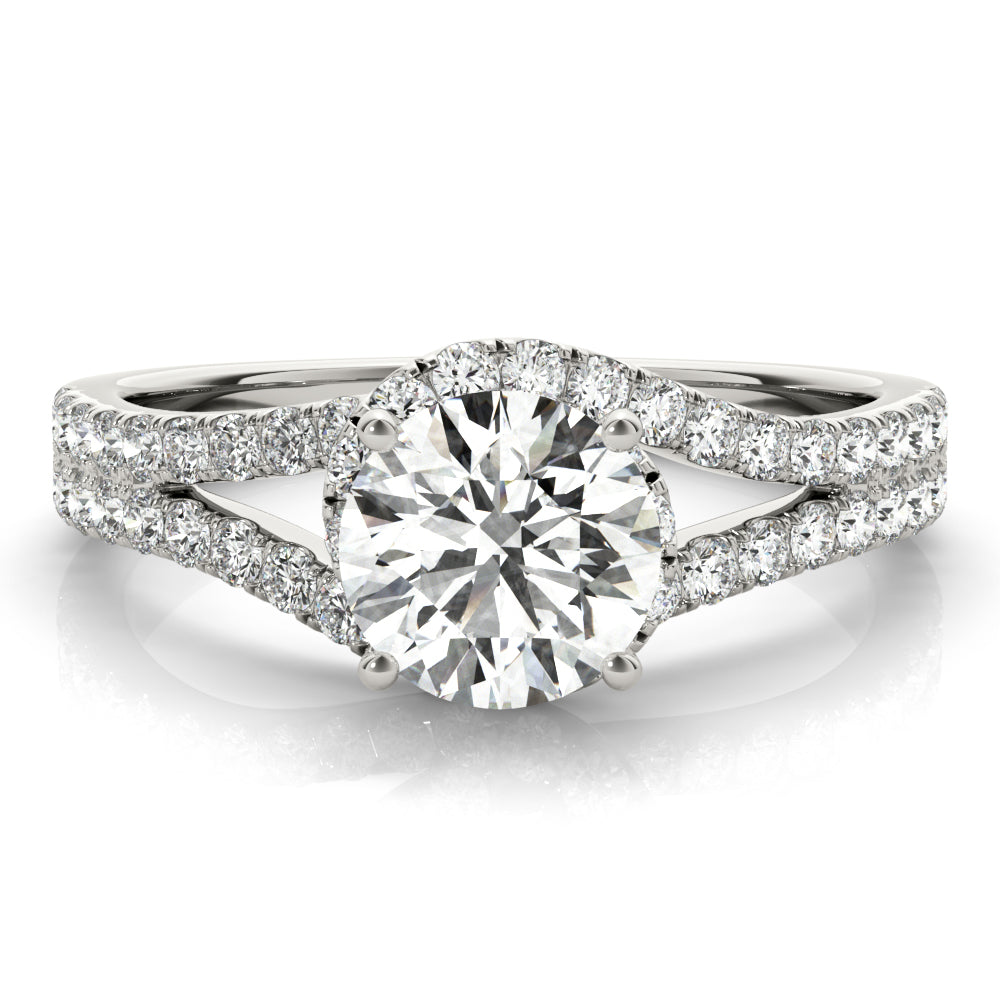 Round Bypass Diamond Engagement Ring · 1.31 ct tw