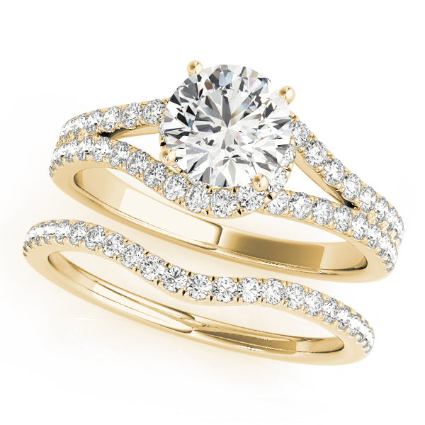 Round Bypass Diamond Engagement Ring · 1.06 ct tw