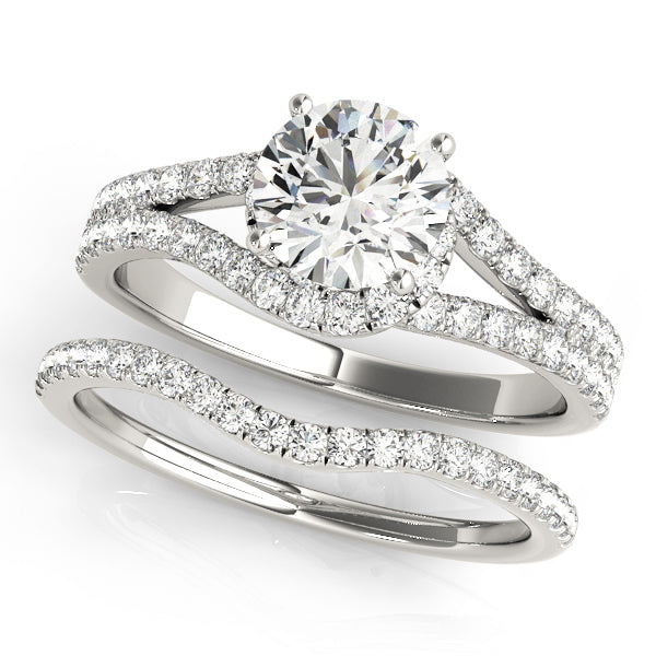 Round Bypass Diamond Engagement Ring · 1.06 ct tw