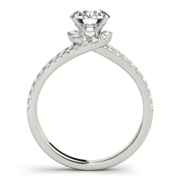 Round Bypass Diamond Engagement Ring · 1.06 ct tw