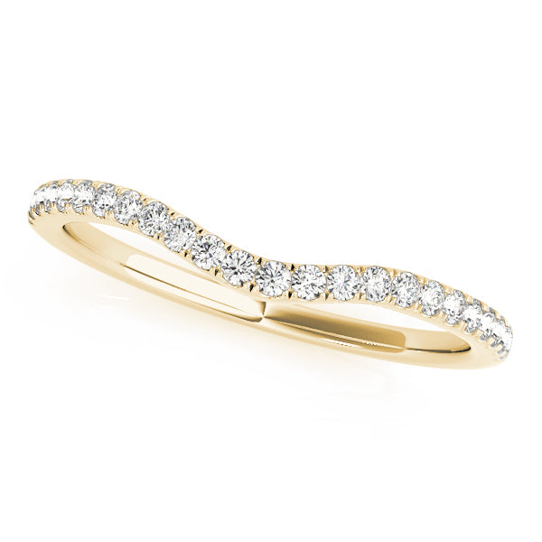 Curved Diamond Wedding Band · 0.14 ct tw