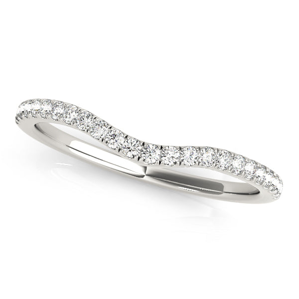 Curved Diamond Wedding Band · 0.14 ct tw