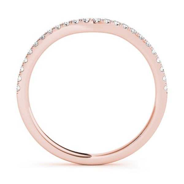 Curved Diamond Wedding Band · 0.14 ct tw