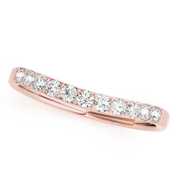 Curved Diamond Wedding Band · 0.25 ct tw