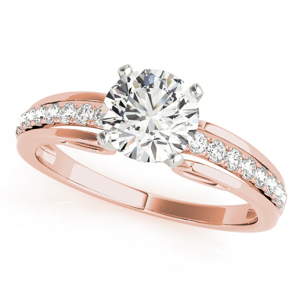 Single Row Prong Set Diamond Engagement Ring · 0.12 ct tw