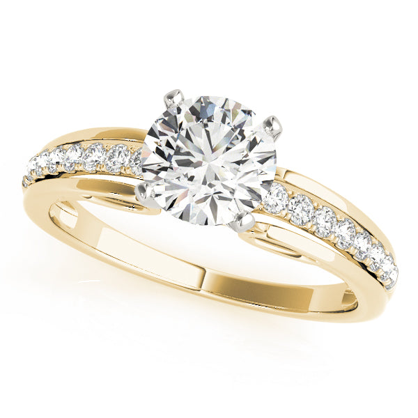 Single Row Prong Set Diamond Engagement Ring · 0.12 ct tw