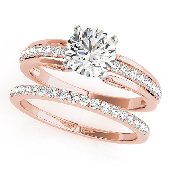 Single Row Prong Set Diamond Engagement Ring · 0.12 ct tw