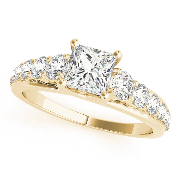 Square Trellis Diamond Engagement Ring · 2.10 ct tw