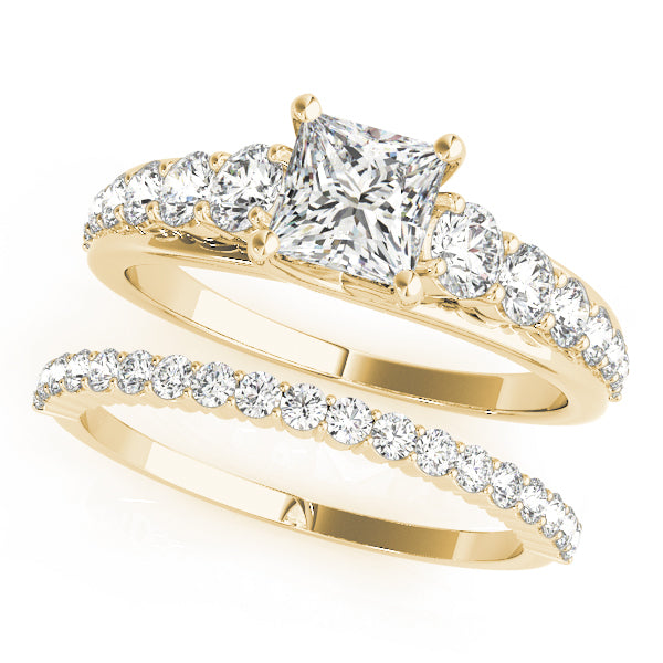 Square Trellis Diamond Engagement Ring · 1.59 ct tw