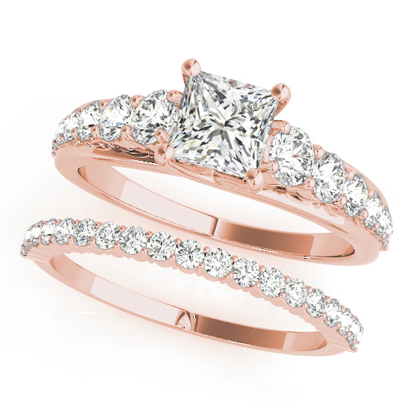 Square Trellis Diamond Engagement Ring · 1.59 ct tw