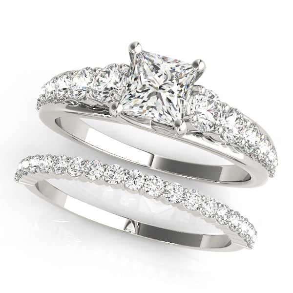 Square Trellis Diamond Engagement Ring · 1.59 ct tw
