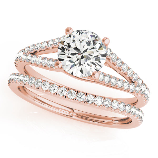 Round Multi-Row Diamond Engagement Ring · 1.18 ct tw