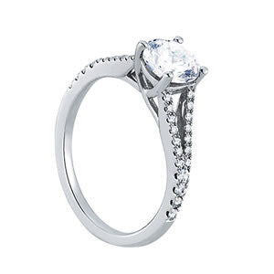 Round Multi-Row Diamond Engagement Ring · 1.18 ct tw