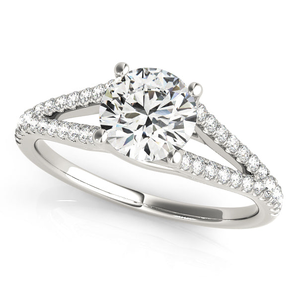 Round Multi-Row Diamond Engagement Ring · 0.93 ct tw