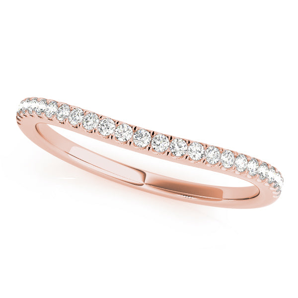 Curved Diamond Wedding Band · 0.10 ct tw