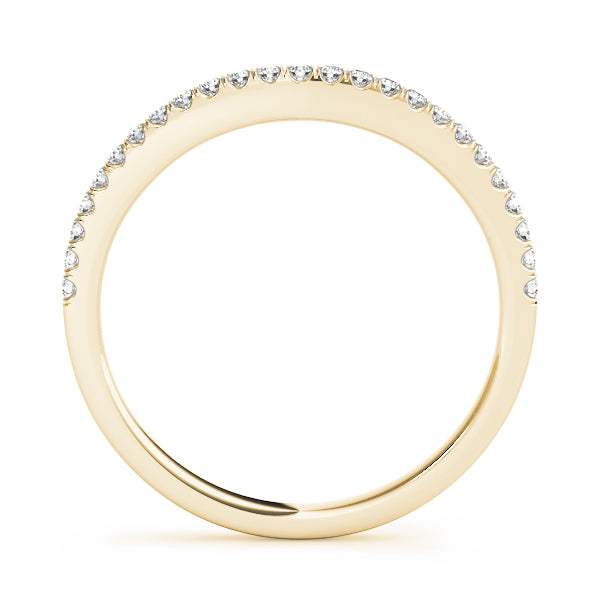 Curved Diamond Wedding Band · 0.10 ct tw